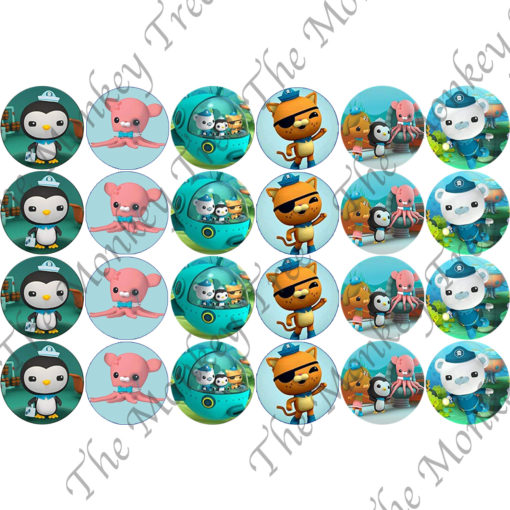 Octonauts edible cake image topper birthday cupcake