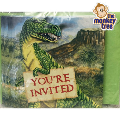 dinosaur party invite birthday t rex