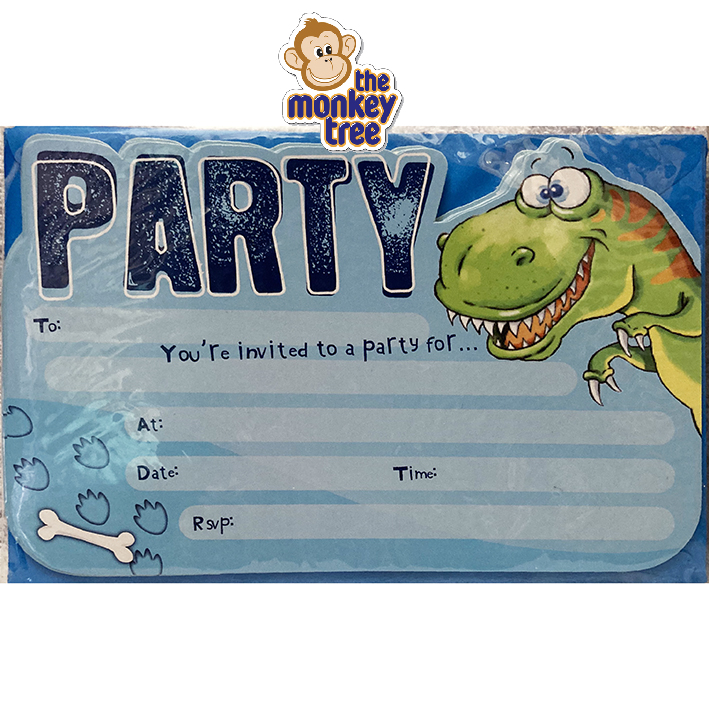 dinosaur-party-invites-2-pack-of-8-the-monkey-tree
