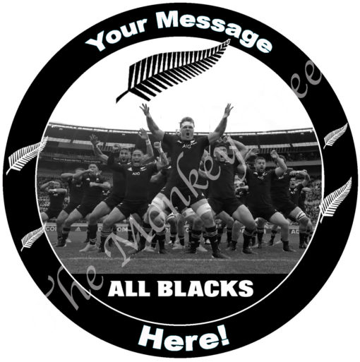 all blacks rugby edible cake image fondant cupcake 2020 sam cane Barrett