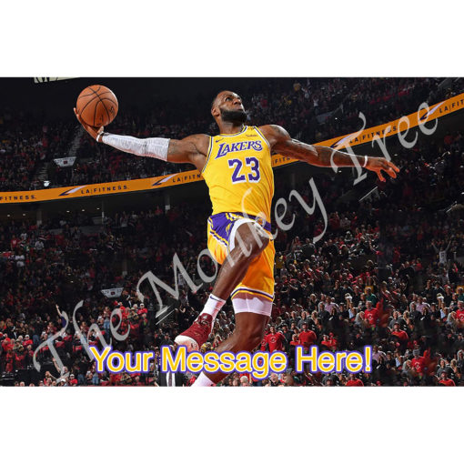 Lebrun James lakers basketball fondant edible cake topper