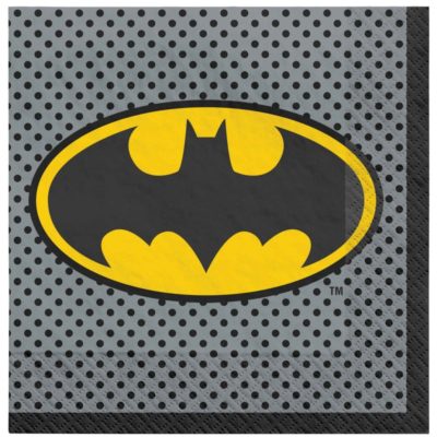 batman napkins birthday party plates table