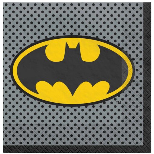 batman napkins birthday party plates table