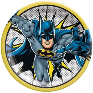 batman plate party birthday table superhero
