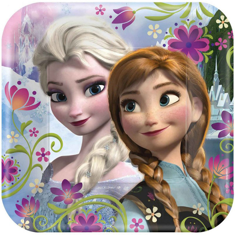 Frozen Elsa & Anna 23cm Plates - pack of 8 - The Monkey Tree