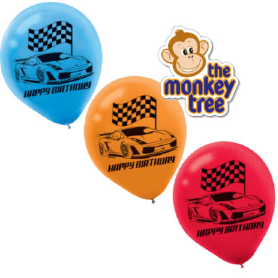 hot wheels balloons party speed racing birthday