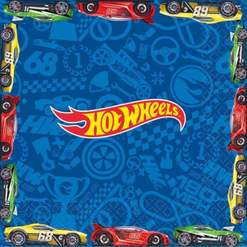 hot wheels party birthday table napkins speed