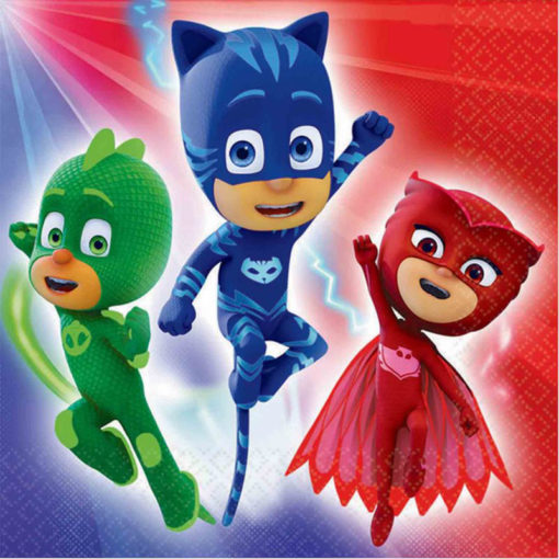 pj masks napkins birthday party table