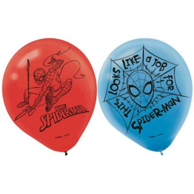 Spiderman helium balloons birthday superhero