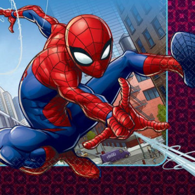 Spiderman webbed wonder napkins birthday superhero party