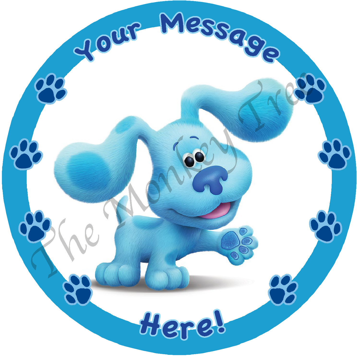 BLUES CLUES Party Edible Cake topper image