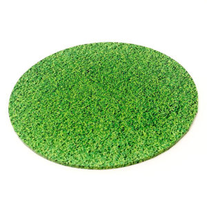 round masonite cake board grass pattern