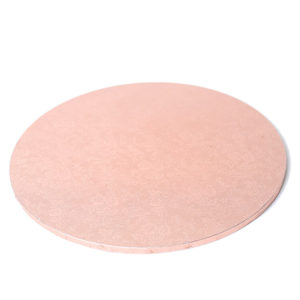 rose gold round masonite cake board