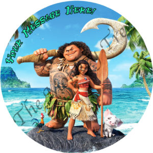 moana edible image cake birthday party