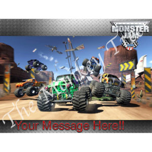 monster jam truck hot wheels edible cake image photo cars birthday party monster truck