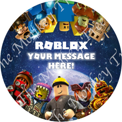 roblox fondant edible cake image topper birthday cupcake