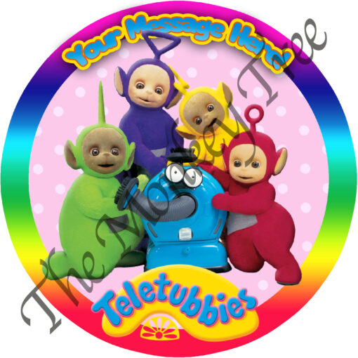 teletubbies edible cake topper fondant birthday cake party