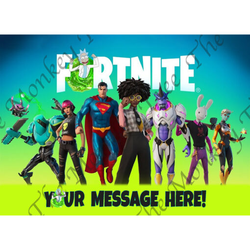 fortnite chapter 2 season 7 edible cake image topper fondant