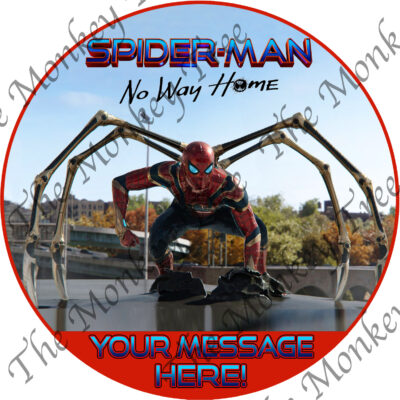 spiderman edible cake fondant icing image party superhero