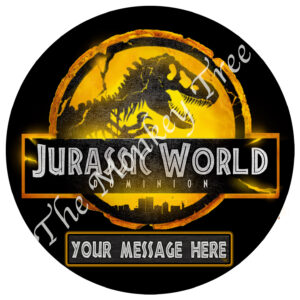 dinosaur edible cake image fondant jurassic world dominion