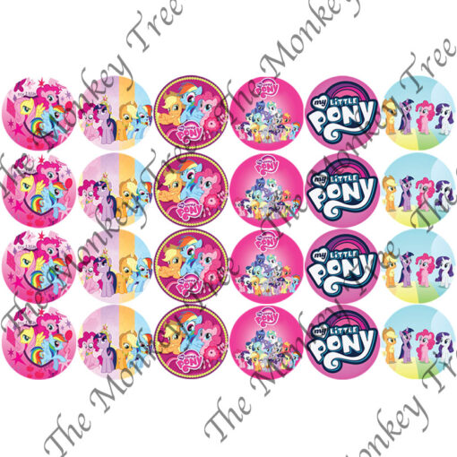 My little pony edible cupcake image topper fondant birthday unicorn rainbow dash