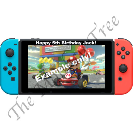 Nintendo Switch game controller edible cake topper