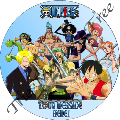 one piece edible cake image topper birthday cake