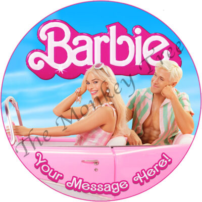 barbie movie edible cake topper fondant