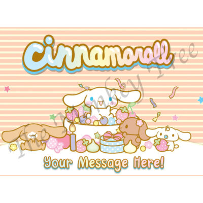 cinnamoroll edible cake image topper