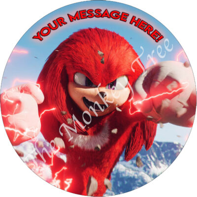 knuckles sonic hedgehog movie super smash bros edible cake topper image birthday