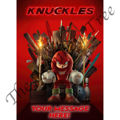 knuckles sonic hedgehog movie super smash bros edible cake topper image birthday