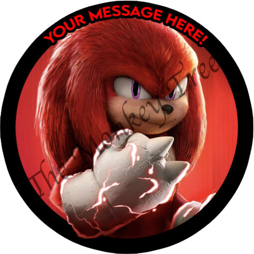 knuckles sonic hedgehog movie super smash bros edible cake topper image birthday