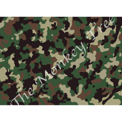 camouflage army hunting edible image cake topper