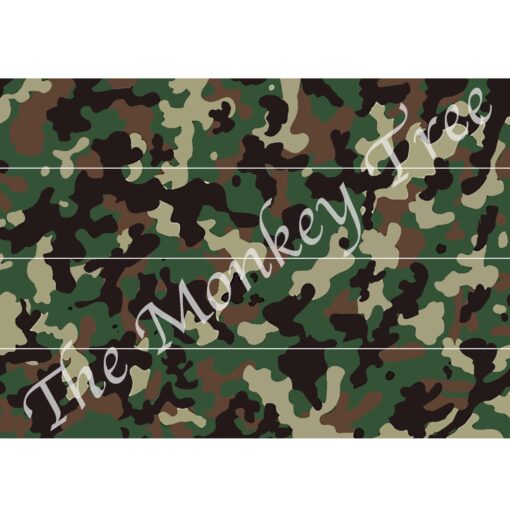 camouflage army hunting edible image cake topper