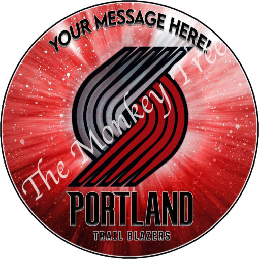 portland trail blazers edible cake image topper NBA