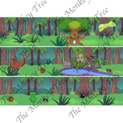 takaro tribe edible cake topper birthday wraparound border