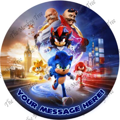 sonic hedgehog movie super smash bros edible cake topper image birthday sonic 3