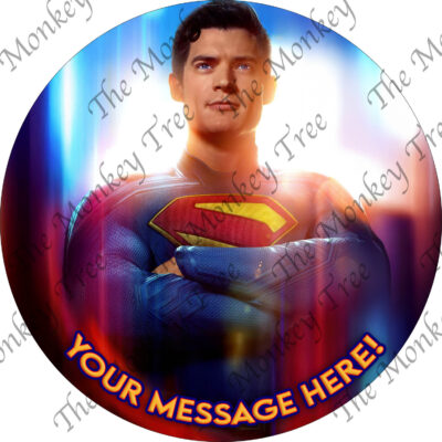 superman 2025 edible cake image topper large