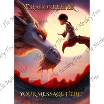 dragonkeeper edible cake image topper A4