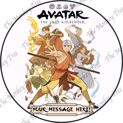 avatar the last airbender edible cake image topper print