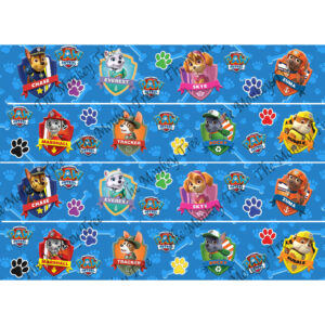 paw patrol edible image fondant cake wraparound