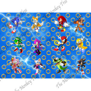sonic hedgehog edible cake wraparound