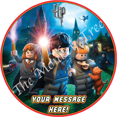 lego harry potter edible cake image topper