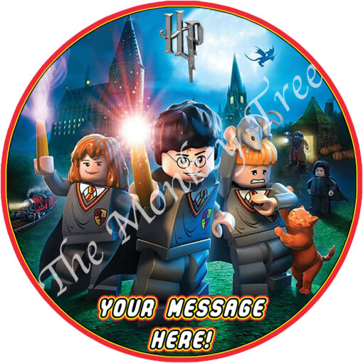 lego harry potter edible cake image topper