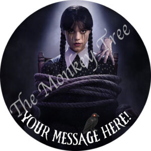 wednesday addams netflix edible image cake topper season 2