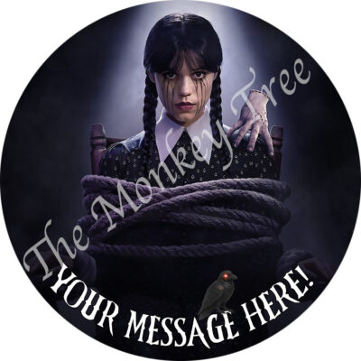 wednesday addams netflix edible image cake topper season 2