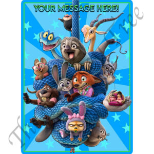 zootopia edible cake image topper