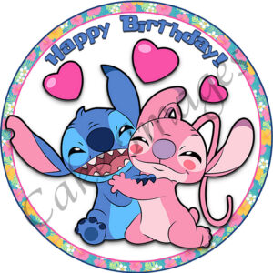lilo and stitch edible cake image topper