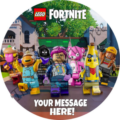 lego fortnite edible cake image topper