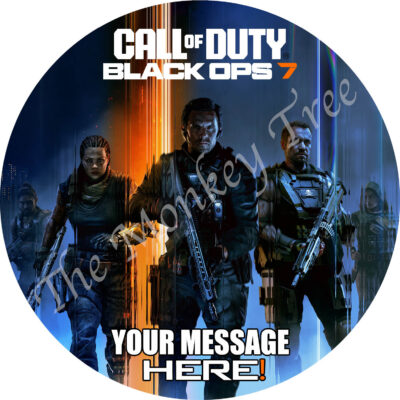 call of duty black ops edible cake image birthday fondant